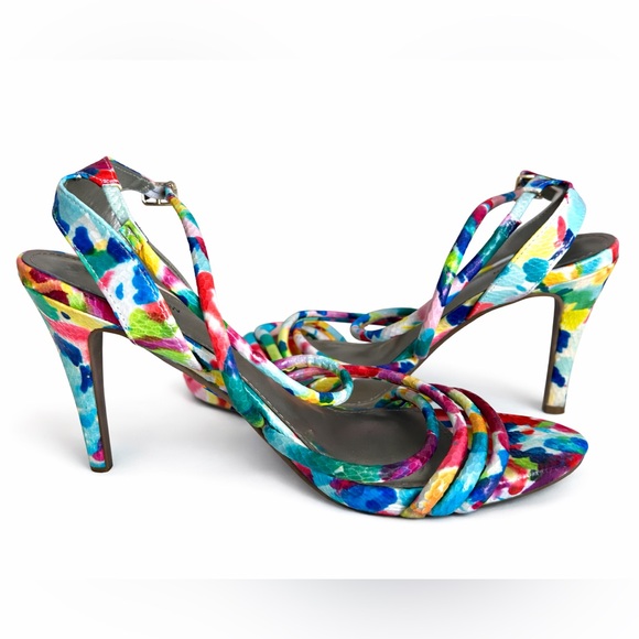 Worthington Shoes - Worthington Multicolor Strappy Heels-Size 9